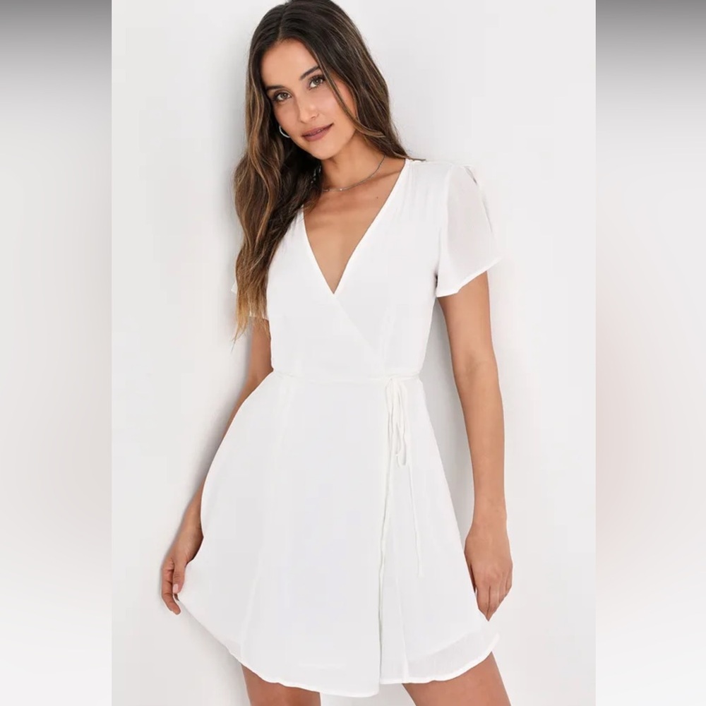 Lulus Harbor Point Wrap Dress